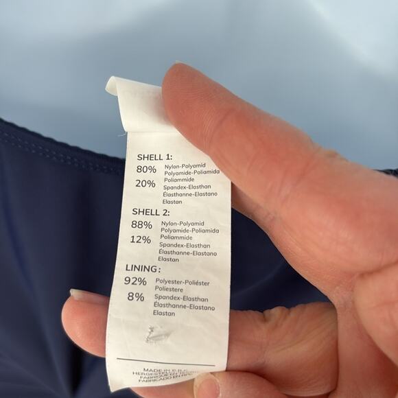 Cupshe Womens Navy Blue One Piece Swimsuit Mesh Details Size Medium - Picture 8 of 16